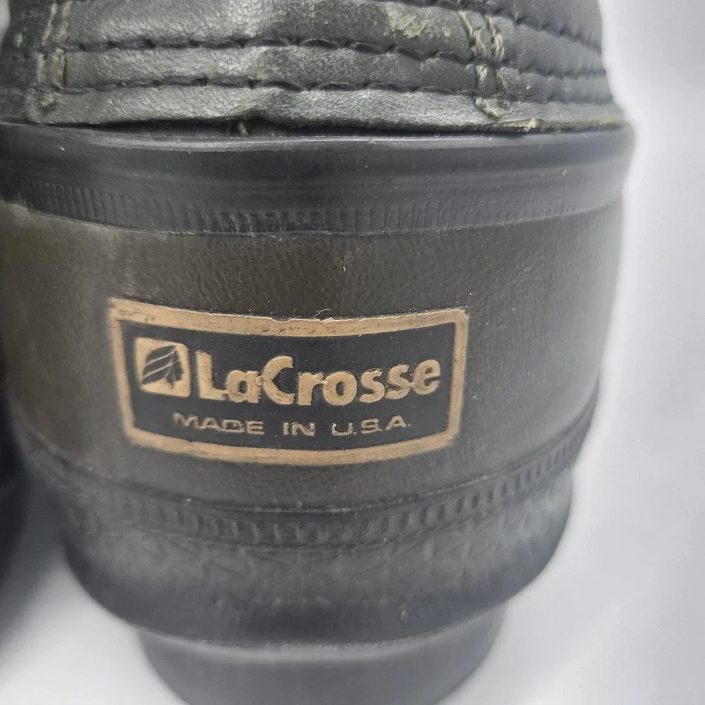 LaCrosse Iceman Leather Rubber Insulated Lined Winter Fishing Boots - Men's 11